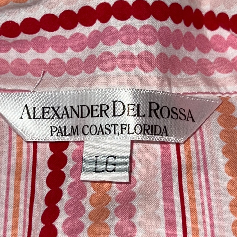 Alexander Del Rossa Stripped Pajamas Sz: L - Picture 6 of 8